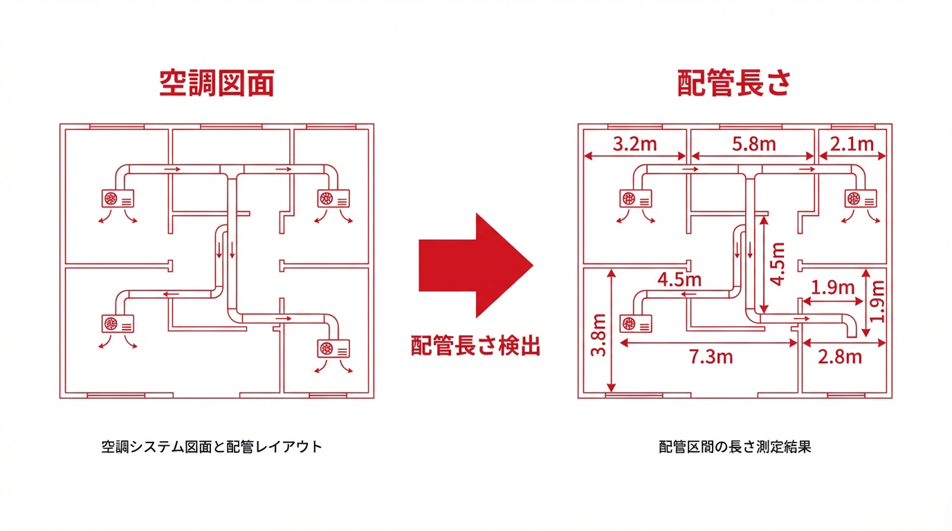 配管図面の作業項目・数量を高精度で自動抽出